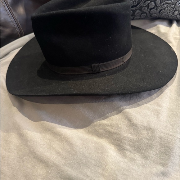 Vintage Resistol Self-Confirming XXX Beaver Black Wide-Brim Hat Long Oval - Picture 3 of 9